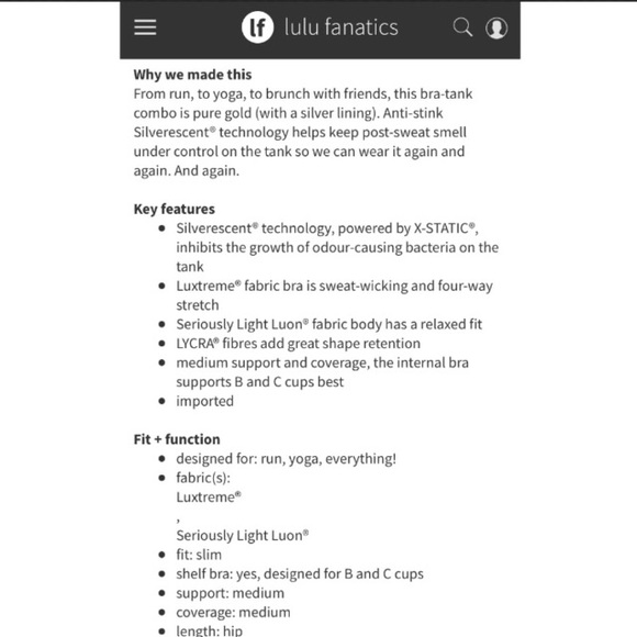 Lululemon Run For Gold Pink Striped Bra Tank Top - Picture 7 of 7